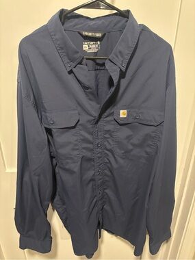Carhartt Men's Navy Lightweight Shirt Jacket